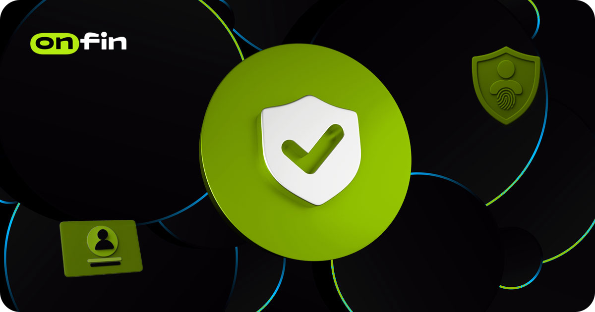KYC verification security explainer, branded