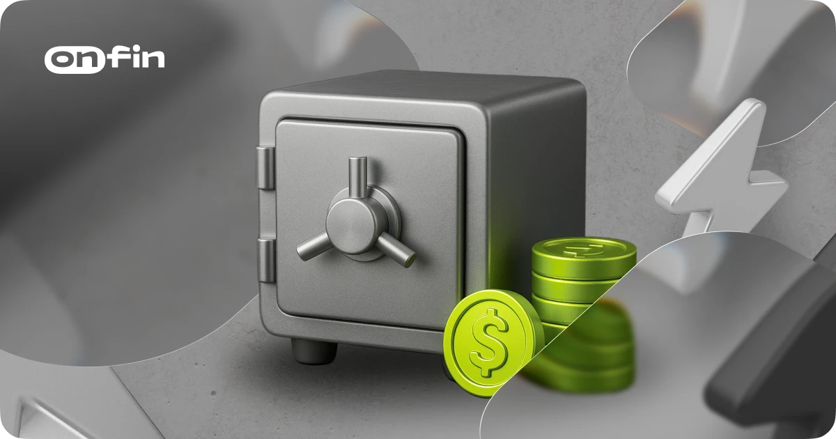 Safe savings security graphic, branded