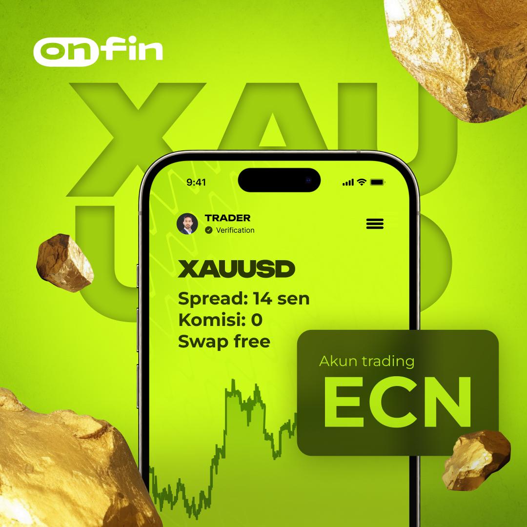 XAUUSD ECN account promo, Indonesian