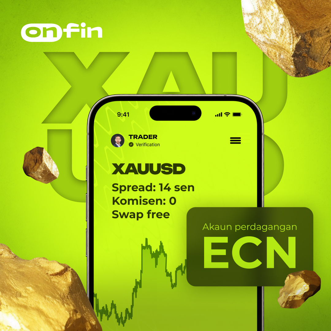 XAUUSD ECN account promo, Malay