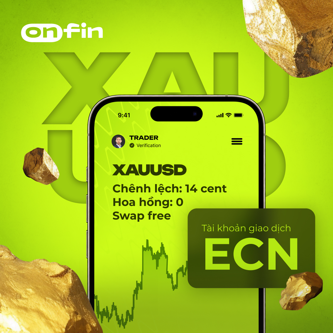 XAUUSD ECN account spread offer, branded