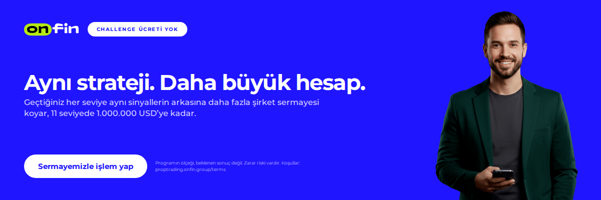 Prop trading MT5 — Blue portrait — 1200×400 (TR)