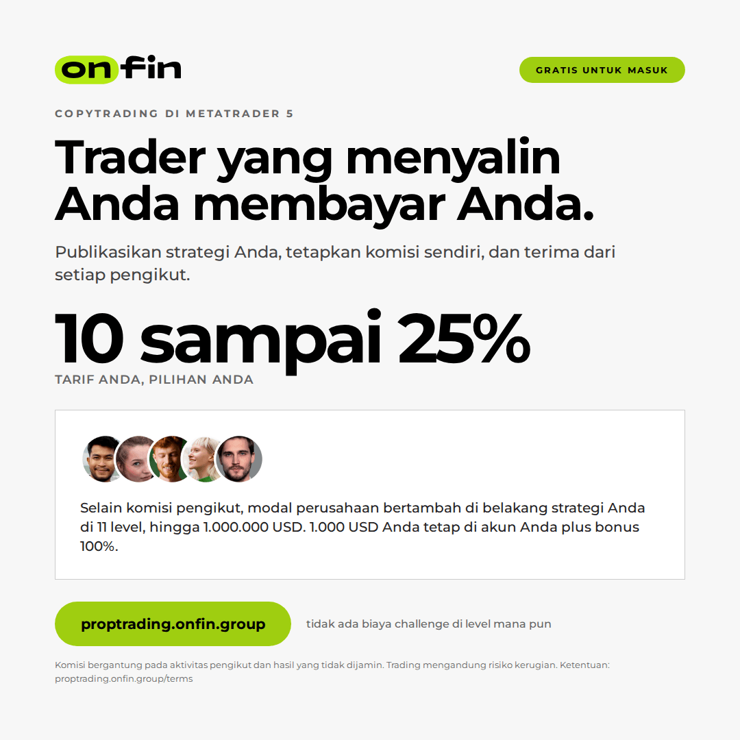Prop trading MT5 — Copiers pay you — 1080×1080 (ID)