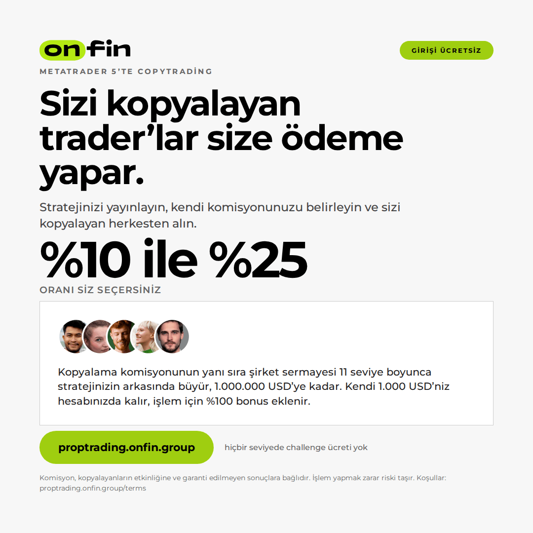 Prop trading MT5 — Copiers pay you — 1080×1080 (TR)
