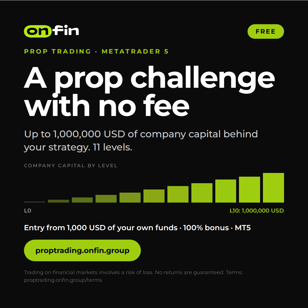 Prop trading MT5 — 1080×1080 (EN)