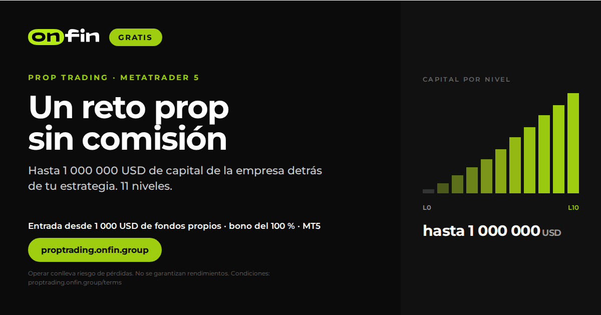 Prop trading MT5 — 1200×628 (ES)