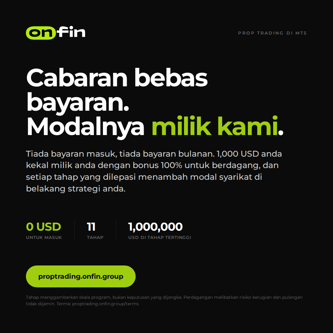 Prop trading MT5 — Flat statement, dark — 1080×1080 (MS)