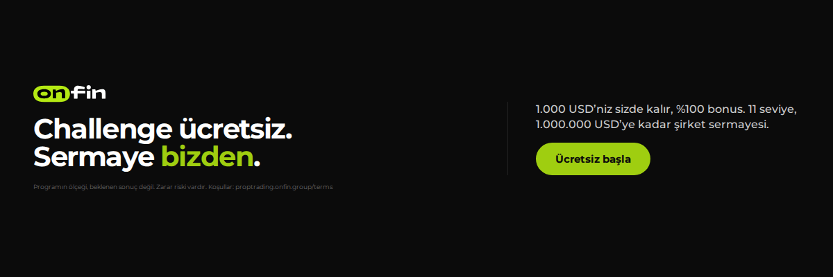 Prop trading MT5 — Flat statement, dark — 1200×400 (TR)
