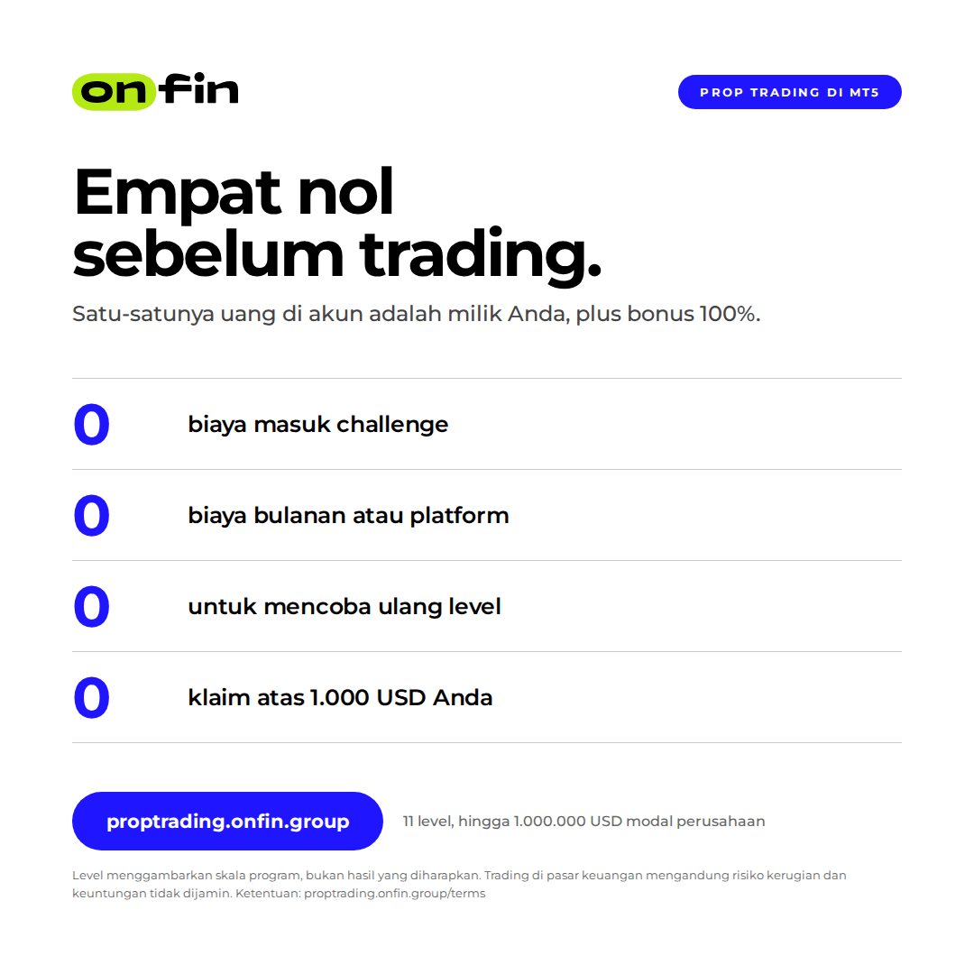 Prop trading MT5 — Four zeros — 1080×1080 (ID)