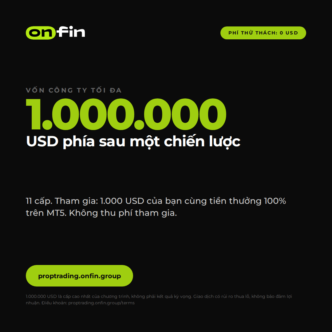 Prop trading MT5 — Capital, one number — 1080×1080 (VI)