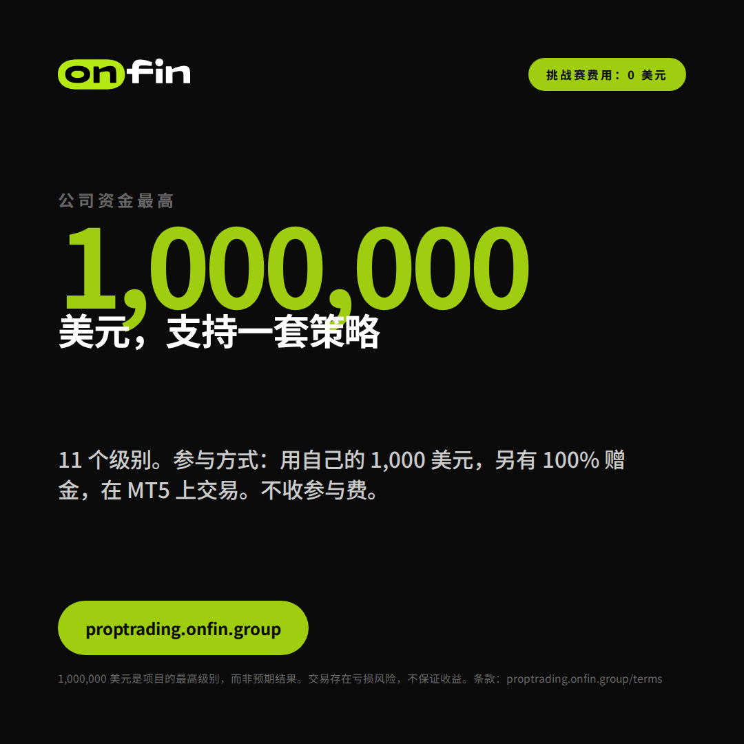 Prop trading MT5 — Capital, one number — 1080×1080 (ZH)
