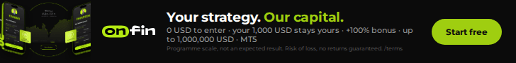 Prop trading MT5 — Product proof, phones — 728×90 (EN)