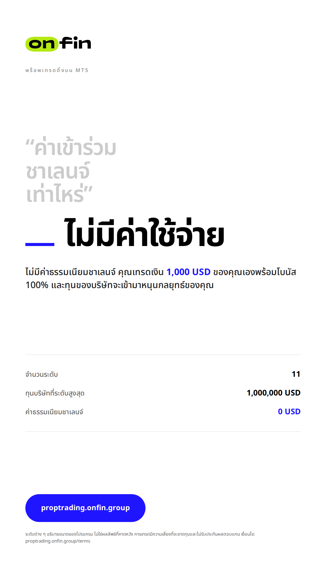 Prop trading MT5 — Question, blue — 1080×1920 (TH)