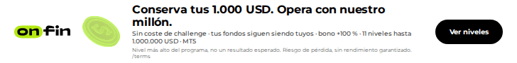 Prop trading MT5 — Yours / ours — 728×90 (ES)