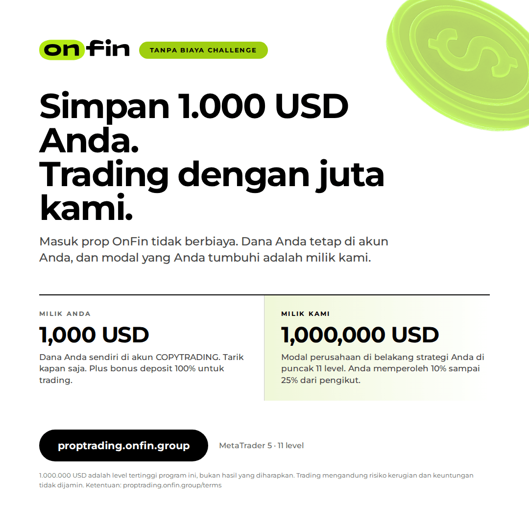 Prop trading MT5 — Yours / ours — 1080×1080 (ID)