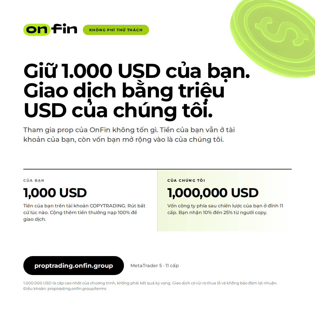 Prop trading MT5 — Yours / ours — 1080×1080 (VI)